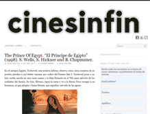 Tablet Screenshot of cinesinfin.com